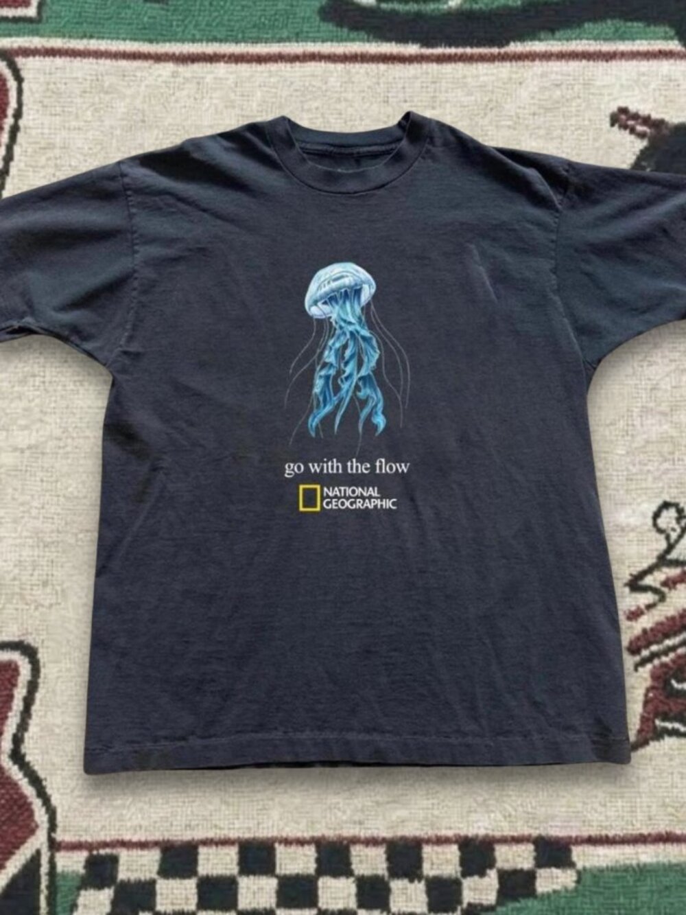 Wildlife Nature Document Style Jellyfish Graphic T-Shirt
